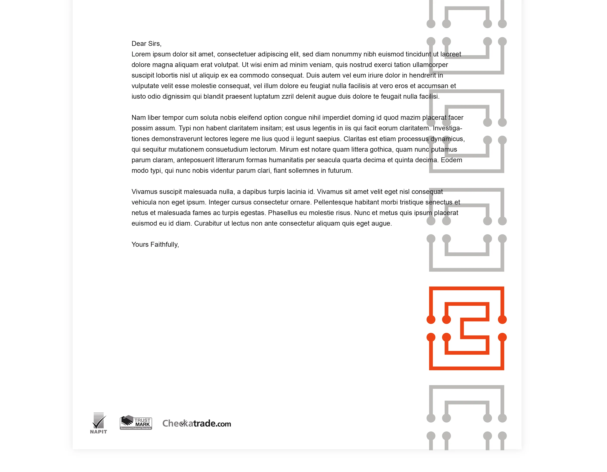 Stationery design for surrey-based electrical engineering firm
