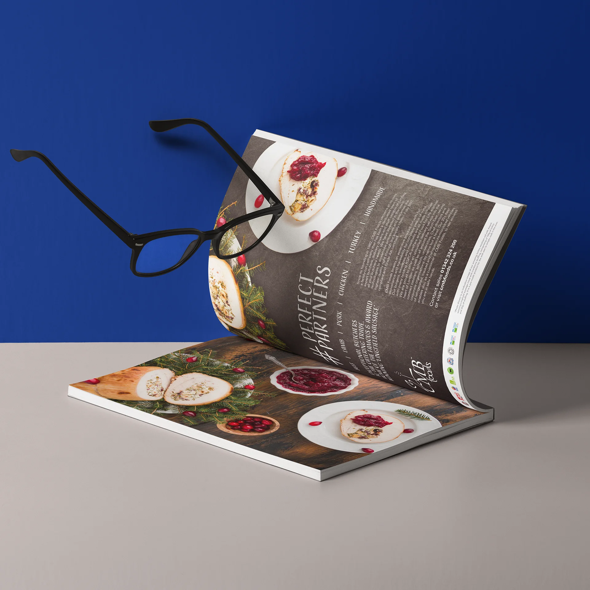 Advert design for cmb foods manufacturing