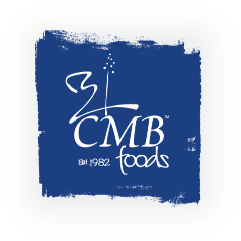 Cmb foods manufacturing logo mark