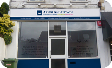 Arnold & baldwin chartered surveyors exterior office signage 2012