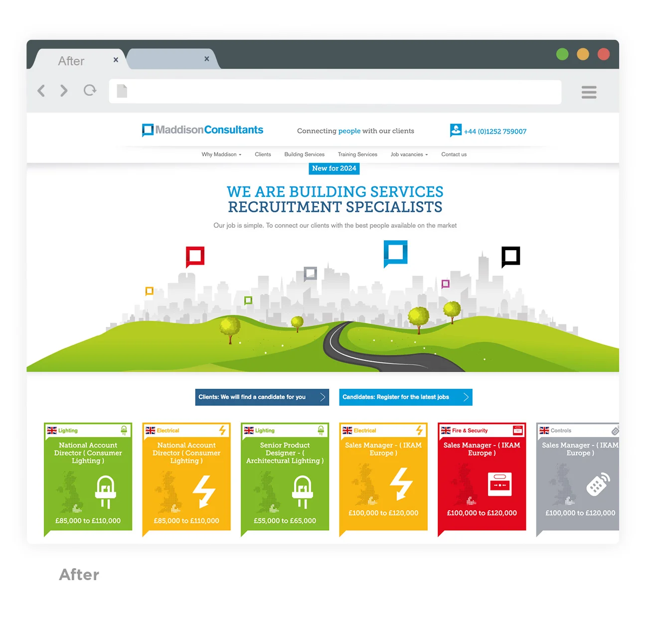 After website redesign for maddison recruitment