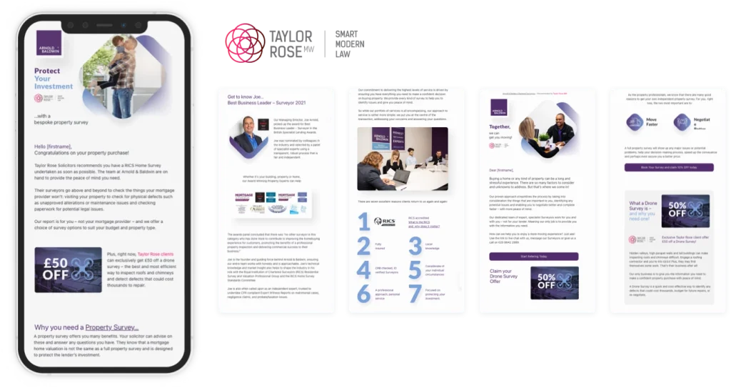 Taylor rose email communications design 1 | heighton