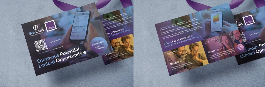 On Events: Exhibition Stand Branding And Event Graphics 18 | Heighton Leaflet flyer design for new product launch sellsmart