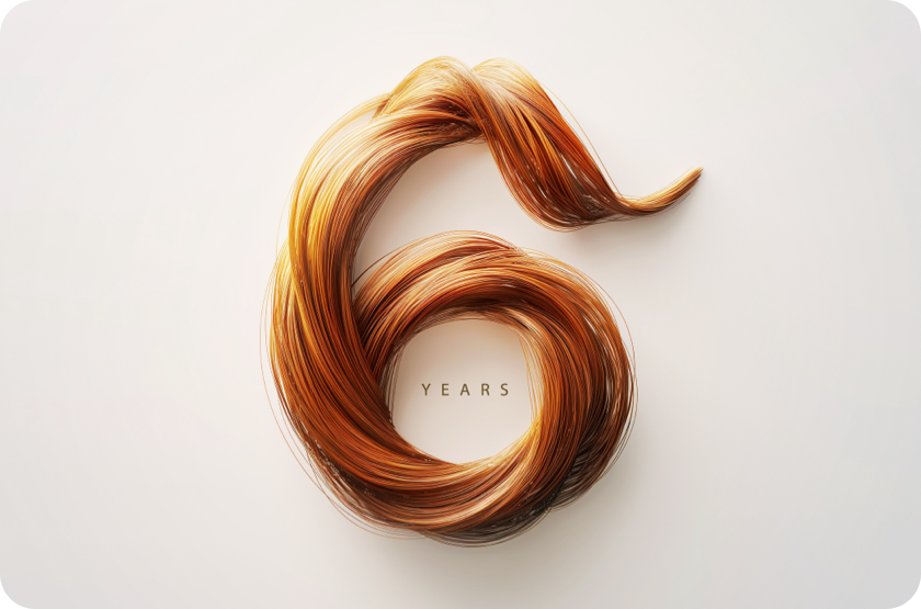 On Growth: How We Transformed A Hair Salon'S Digital Presence 11 | Heighton Celebrating 6 years hair graphic for nook hair salon digital marketing