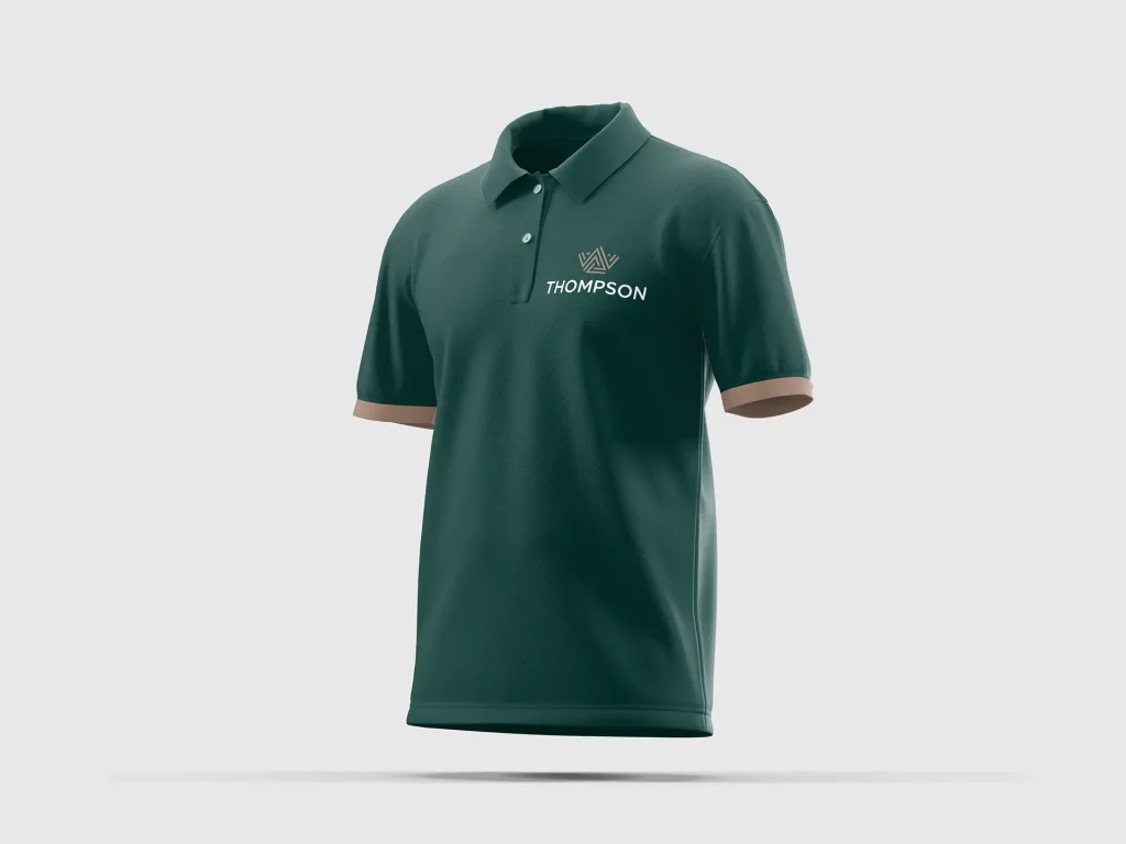 Construction & builders green polo shirt design for wa thompson