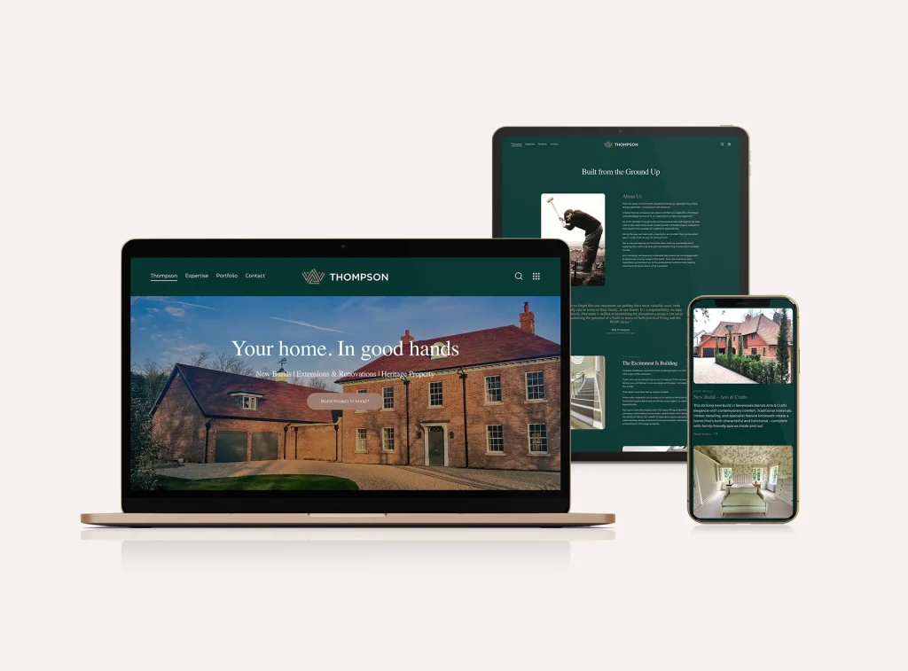Construction & builders website design for w a thompson