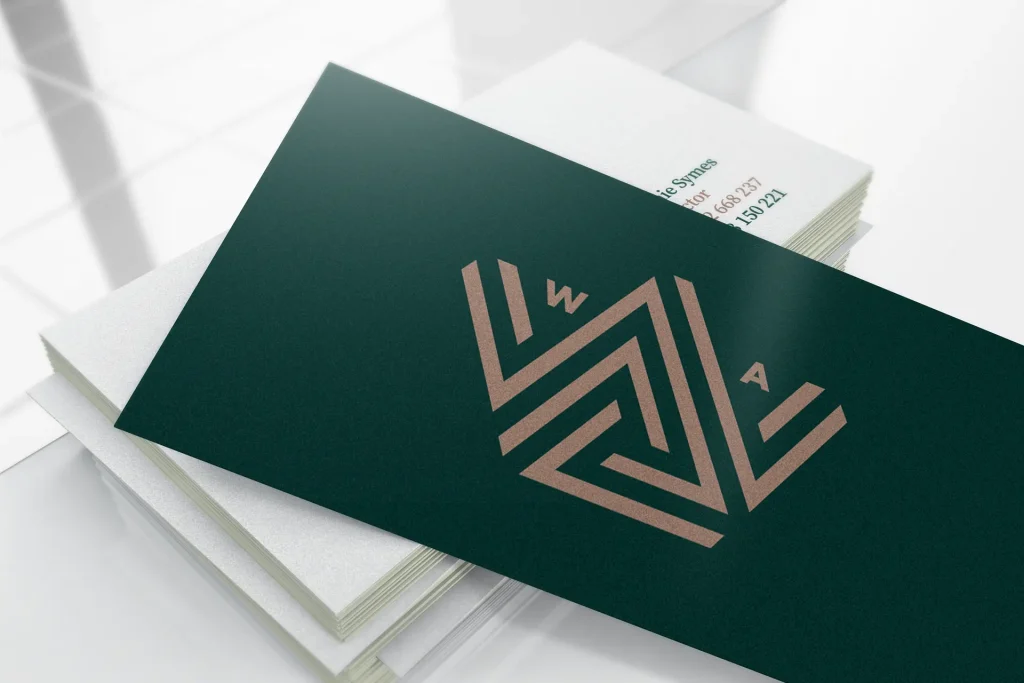 Construction & builders green brand identity design for wa thompson