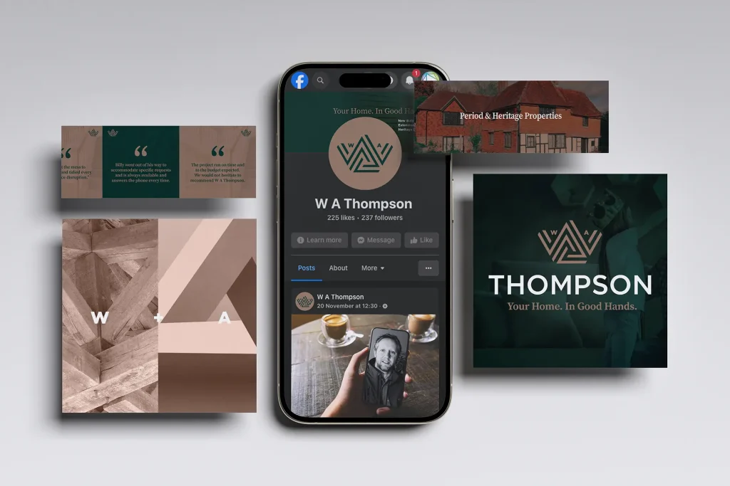Construction & builders green social media marketing for wa thompson