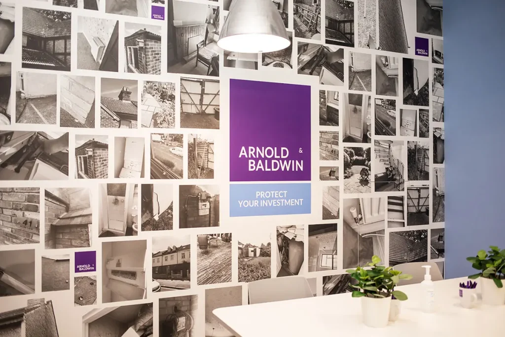 Arnold & baldwin chartered surveyors branded meeting room