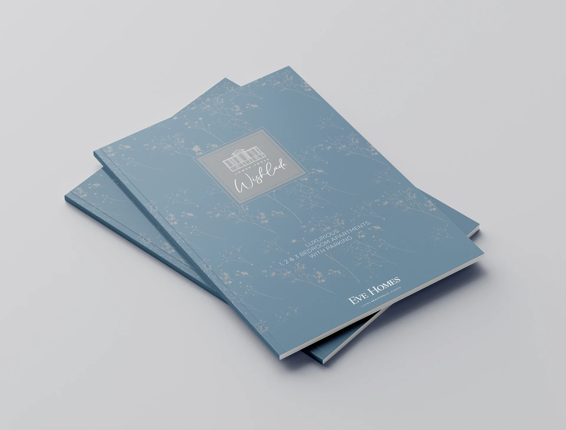 Wishlades property branding for eve homes hertfordshire