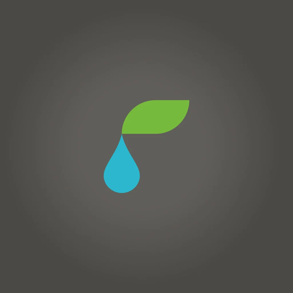 New concept, edenbridge kent, commercial cleaning leaf and water drop logo design