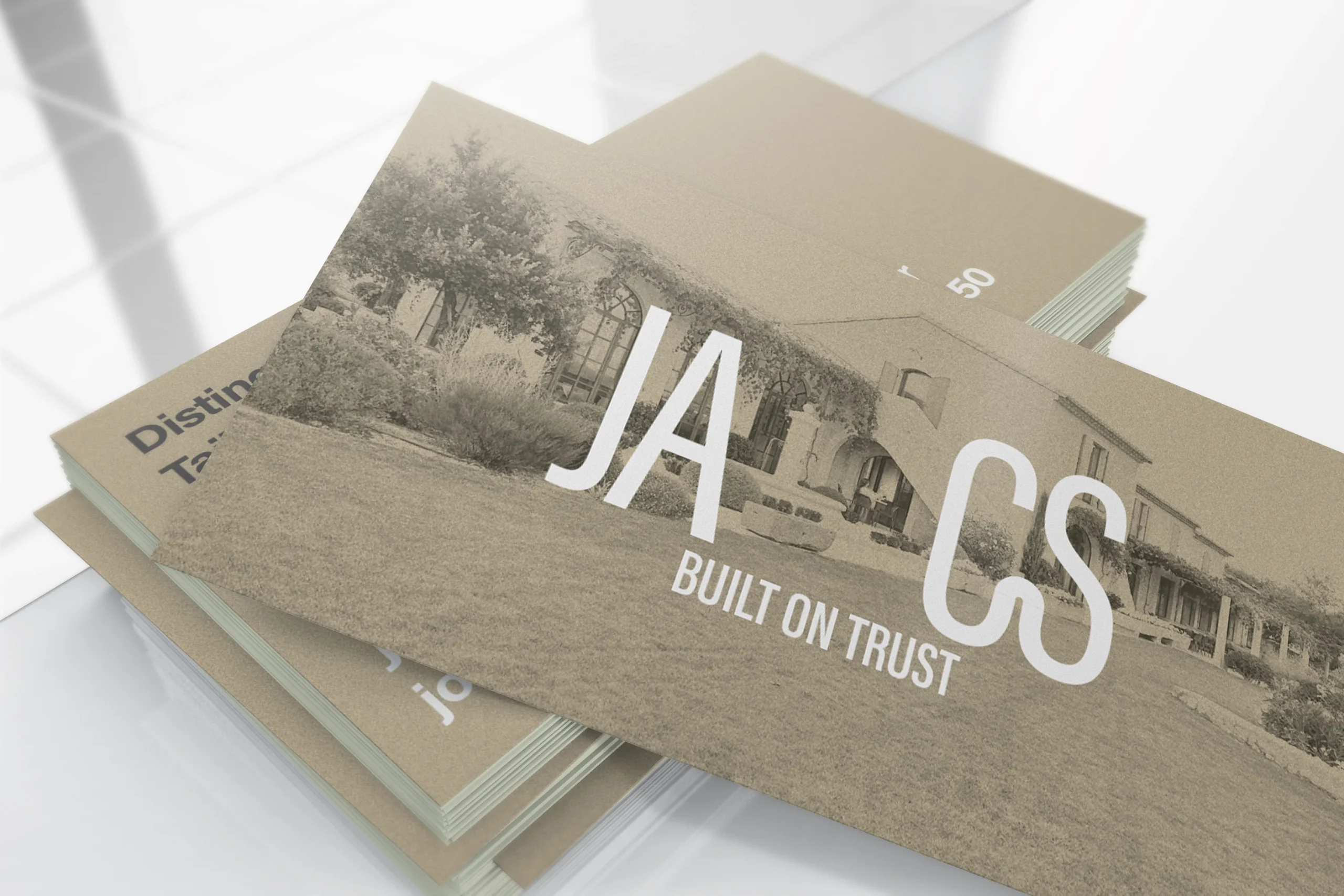 Jacs business card design