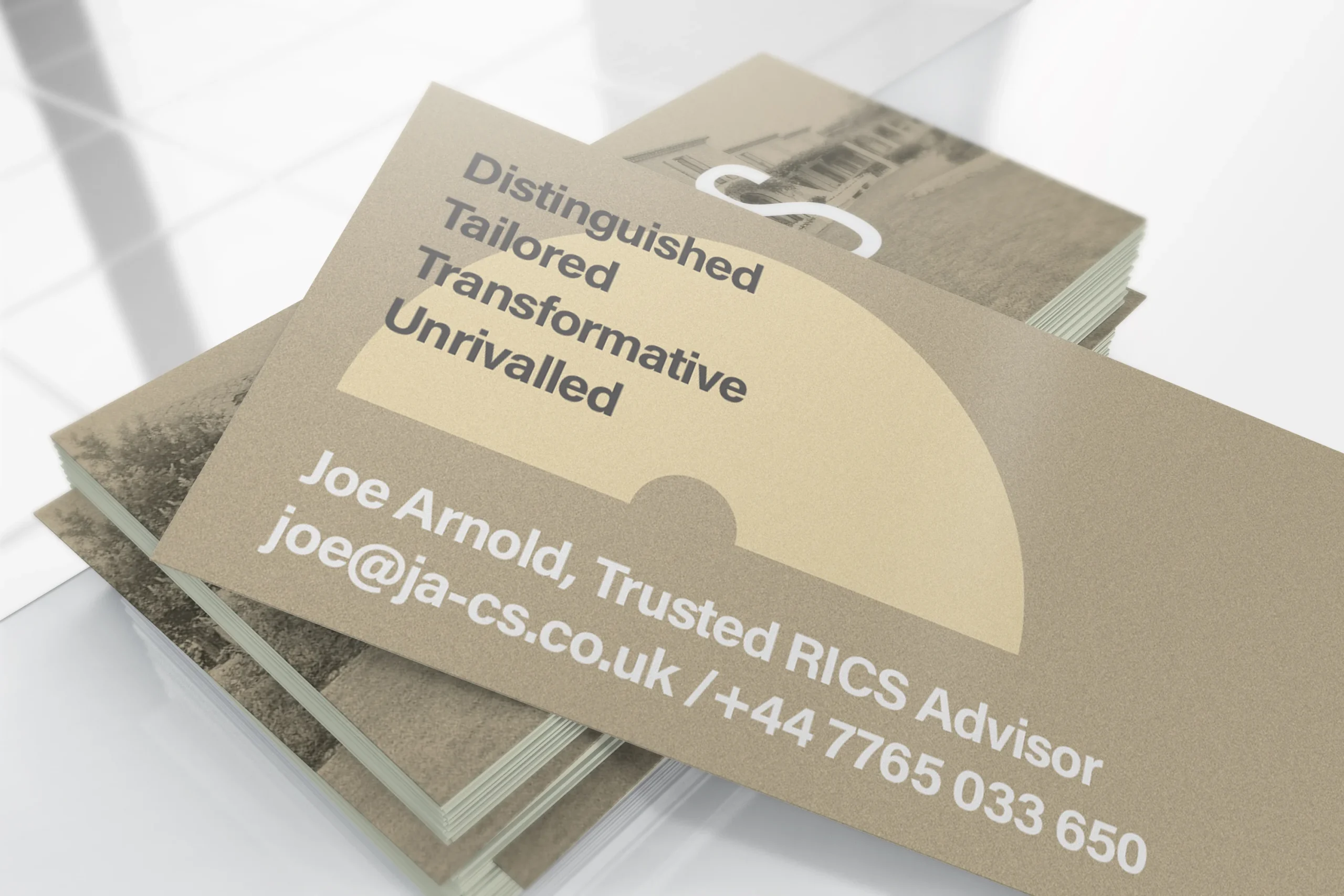 Jac surveyors business card design