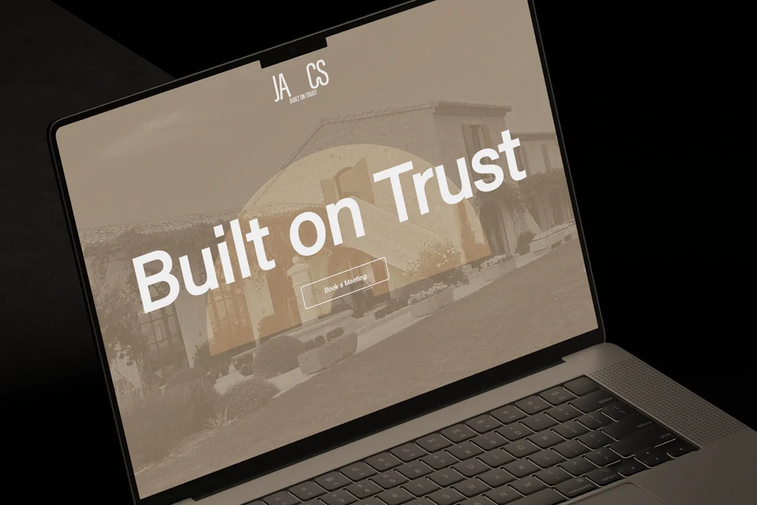 Ja-cs surveyors wordpress website design "built on trust"