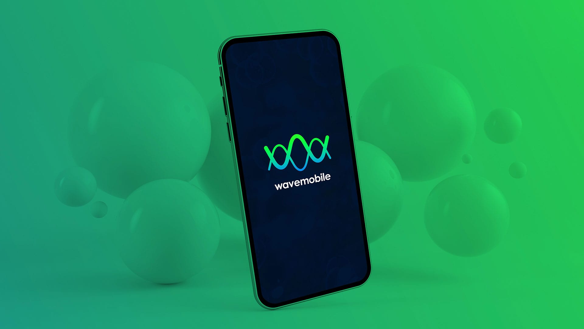 Wavemobile brand logo shown on a mobile device