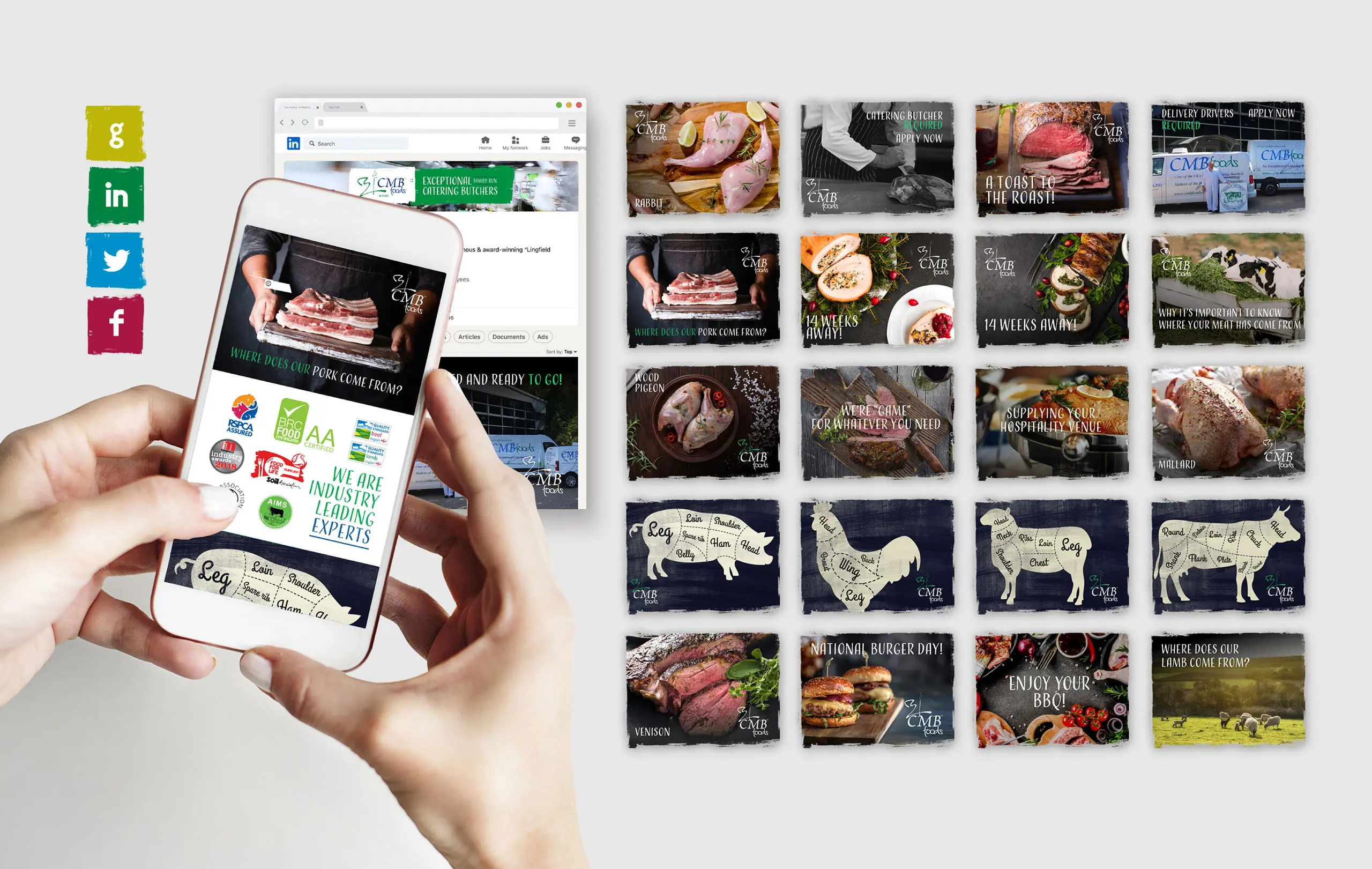 Social media campaign for cmb foods manufacturing and commercial butchers