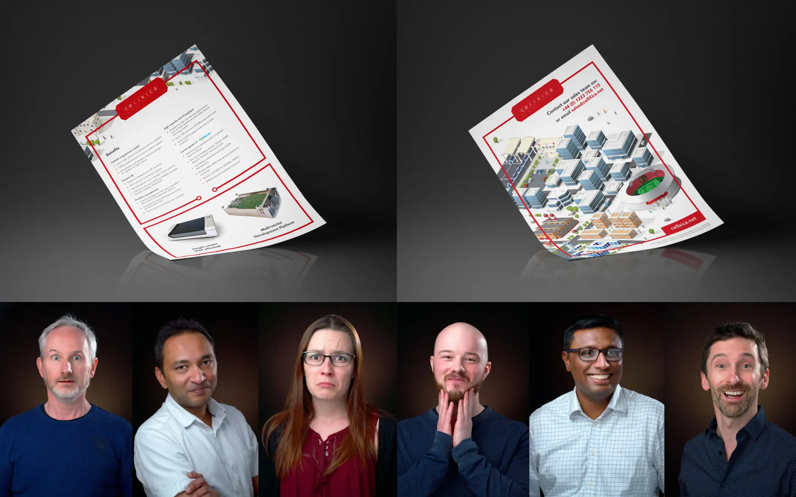 Product technical data sheets and team brand photography