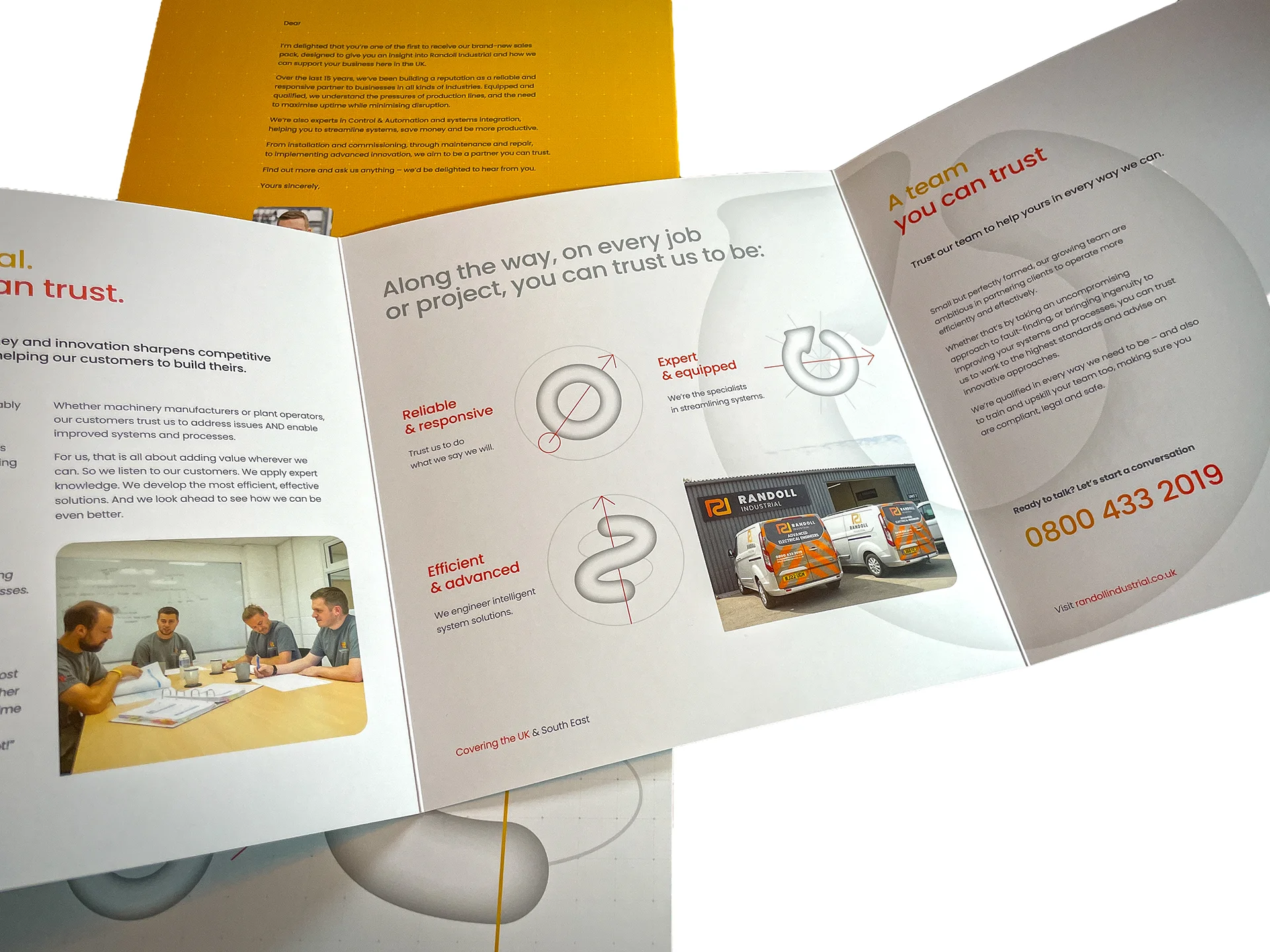 Electrical engineering bespoke brochure design