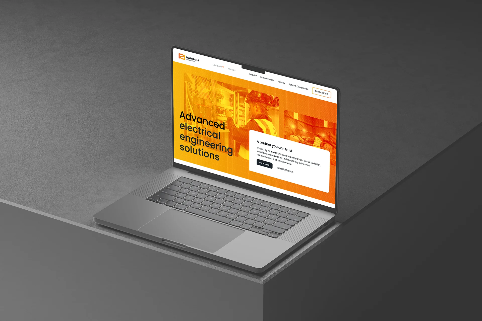 Website design for industrial electrical engineering company