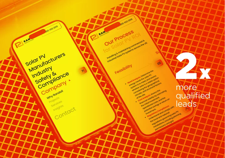 Brand consistency helps achieve 2x more lead enquiries for industrial electrical engineers