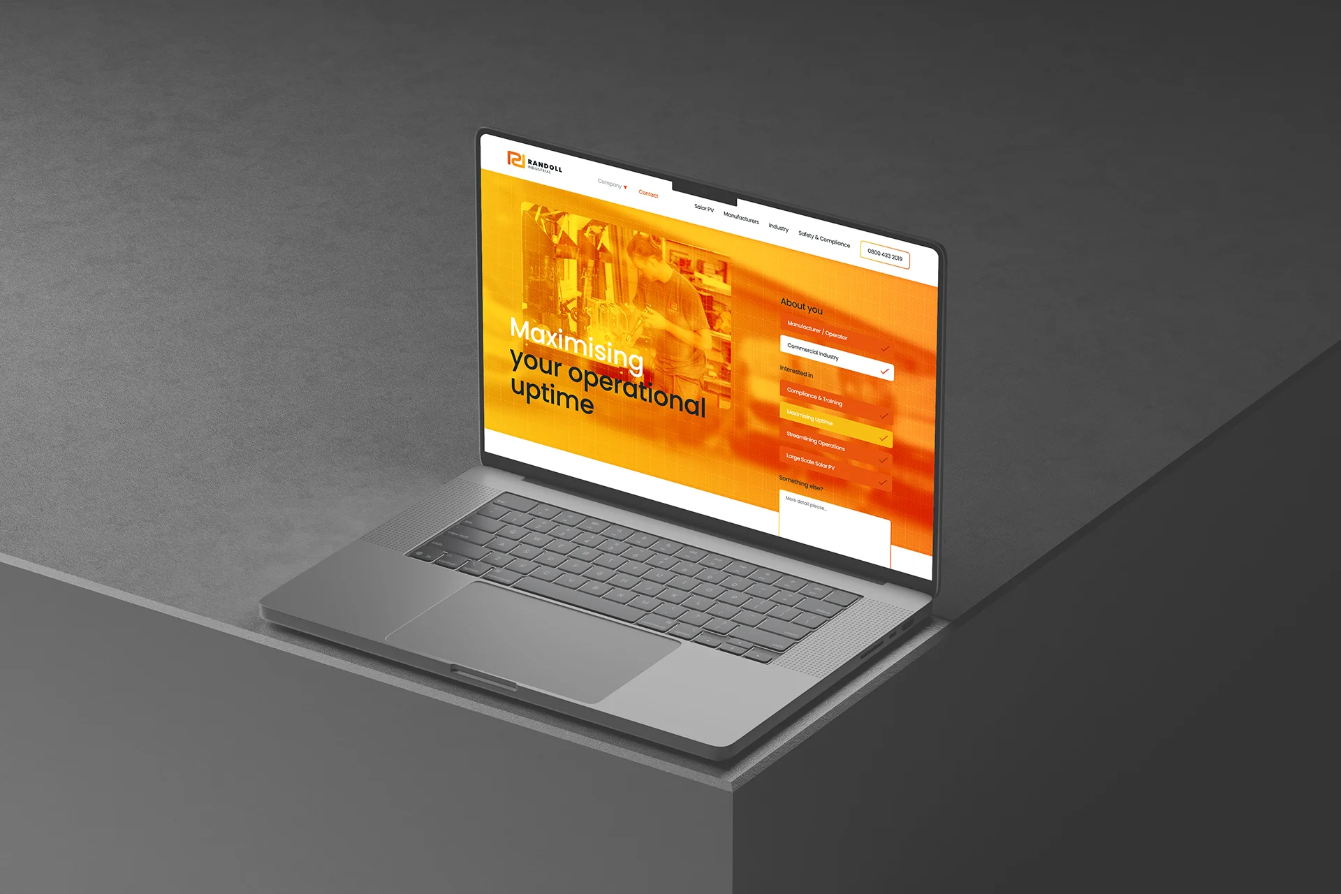 Website design for industrial electrical engineers