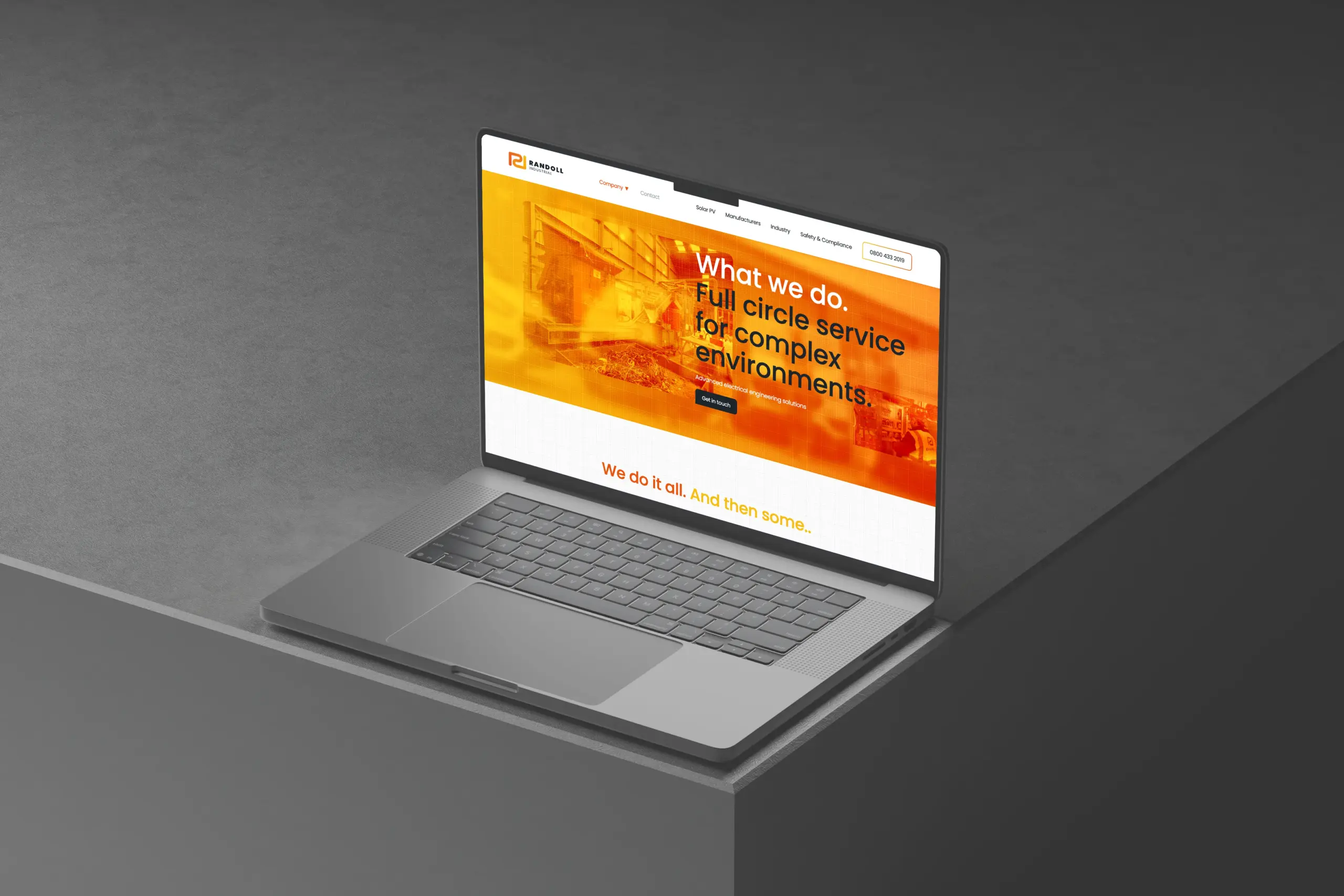 Electrical engineering company website design