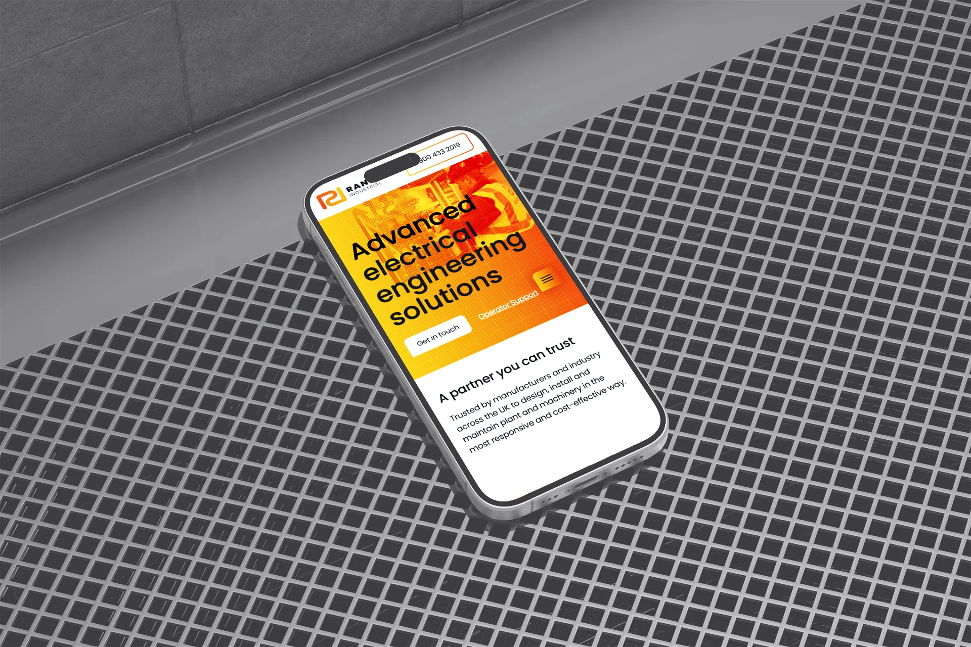 Mobile website design for industrial electrical engineers