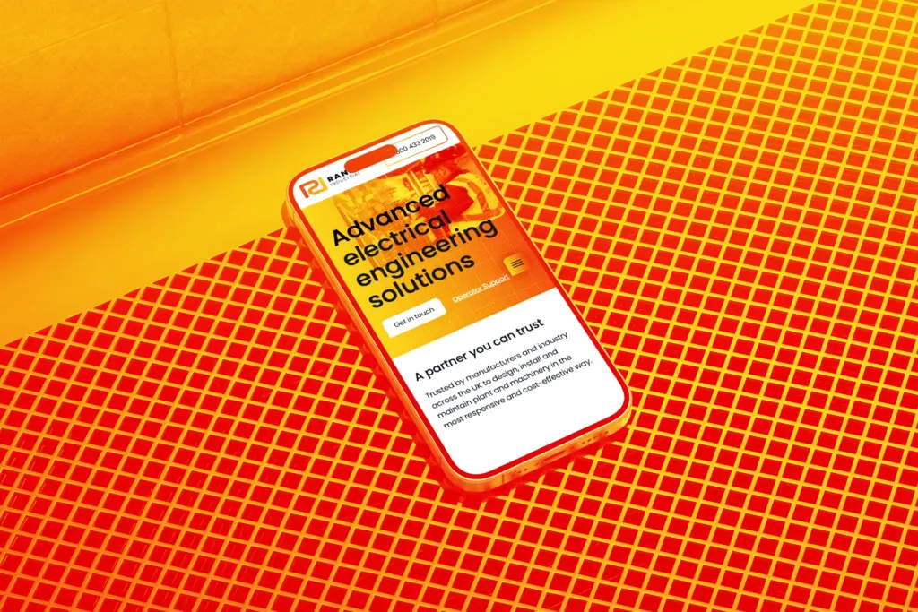 Mobile web design for industrial electrical engineers