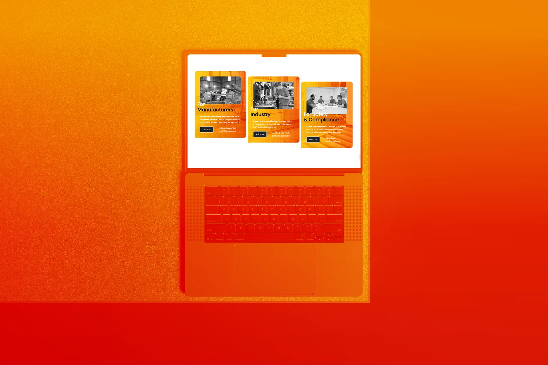 Web design for industrial electrical engineering company