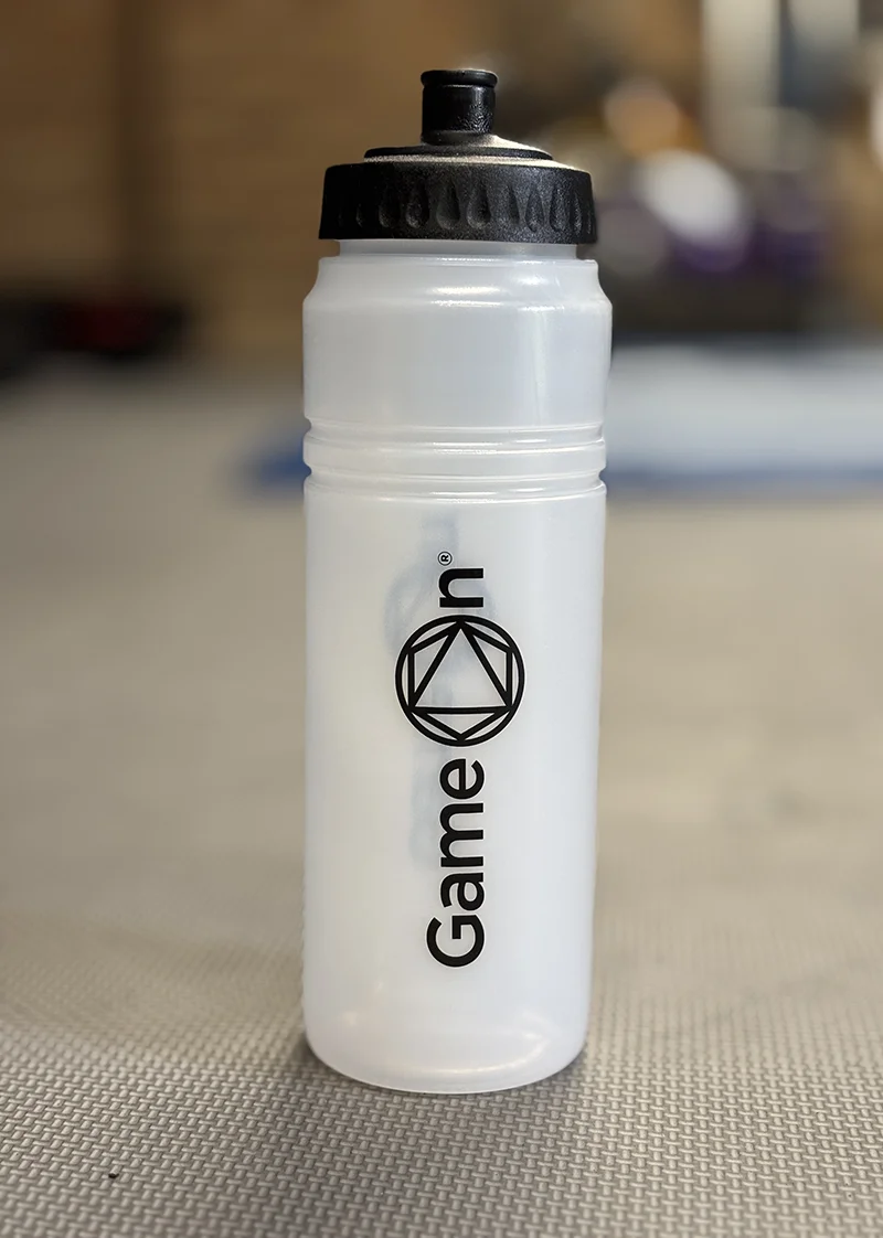 Game on water bottle