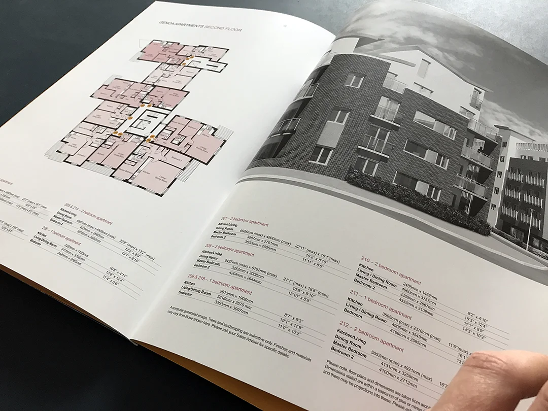 Premium property brochure designed to present a high-end residential development