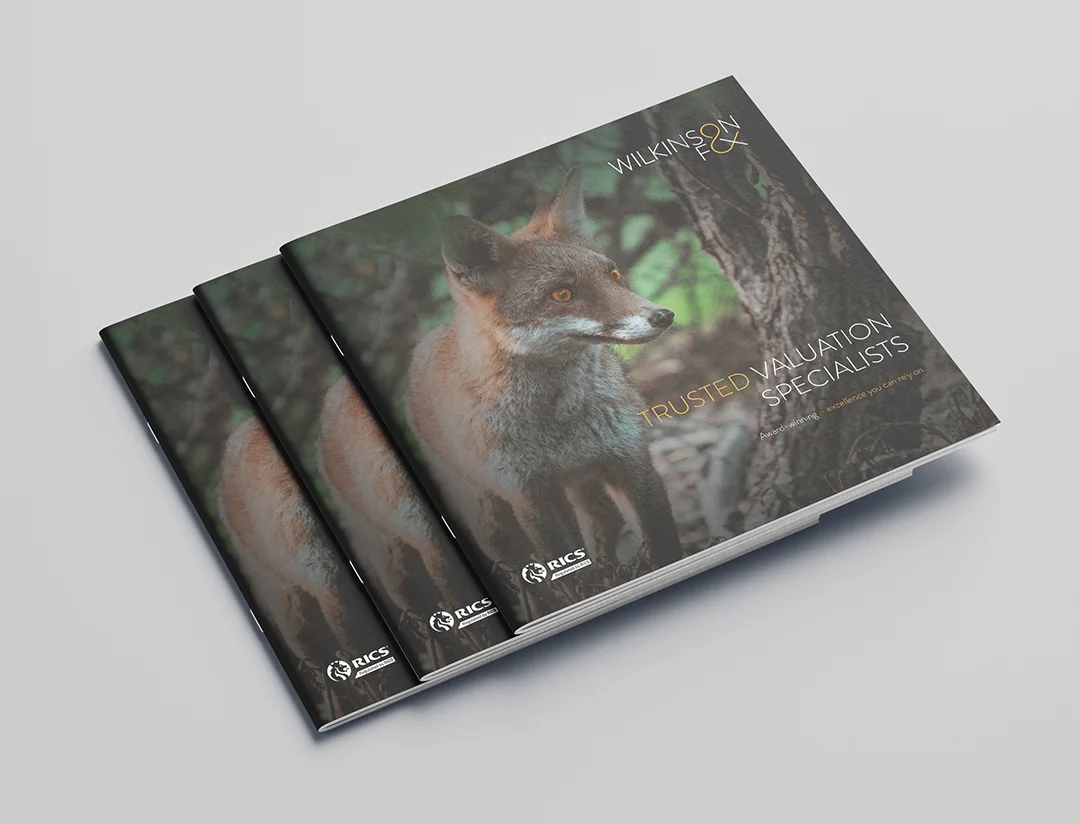 Professional services brochure design for wilkinson & fox london