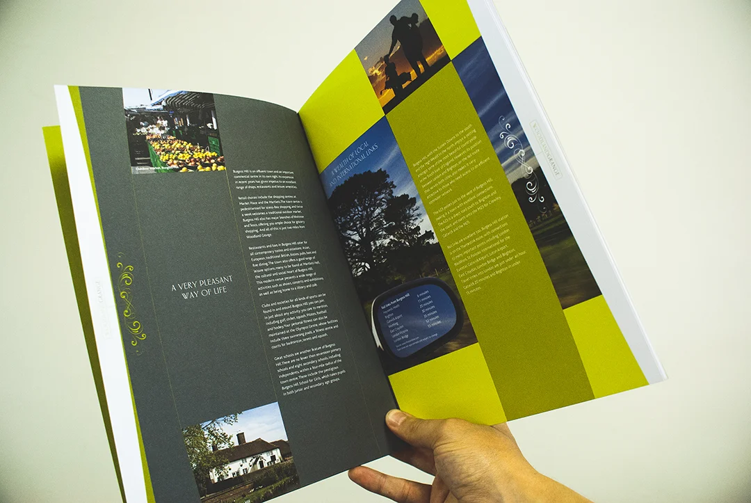 Property brochure design for woodland grange, burgess hill sussex