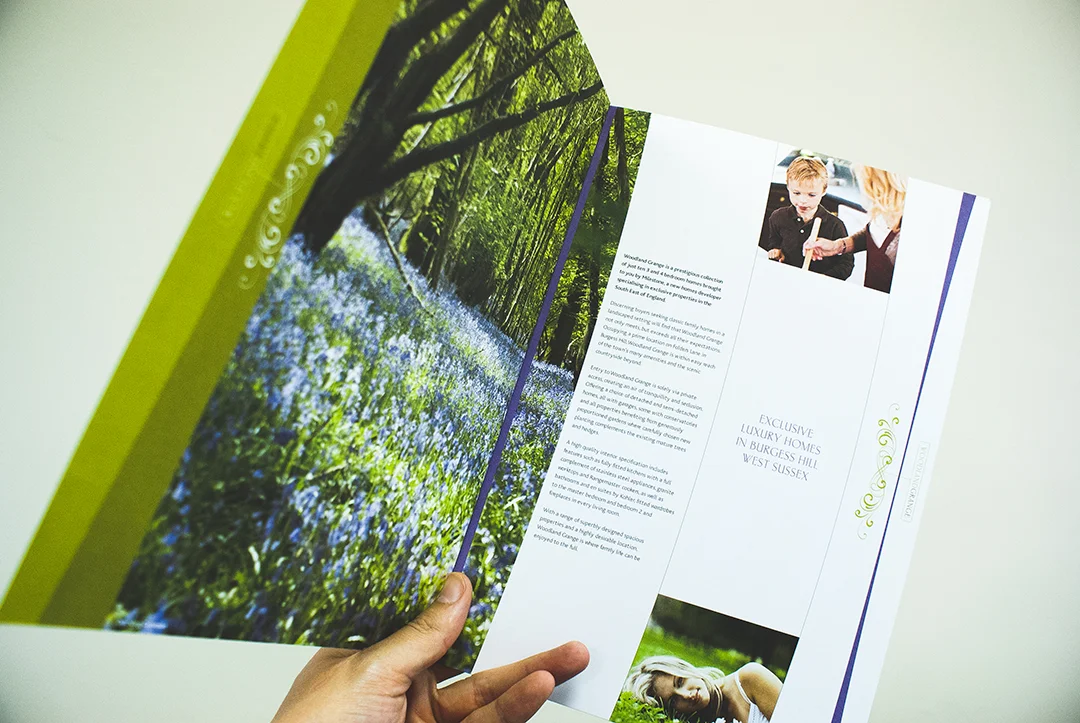 Property brochure design for woodland grange, burgess hill sussex