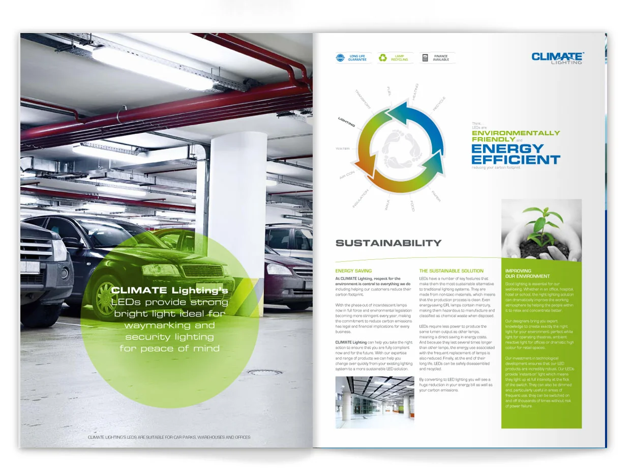 Engineering And Technical Brochure Design Quote 42 | Heighton Climate lighting engineering and lighting brochure design